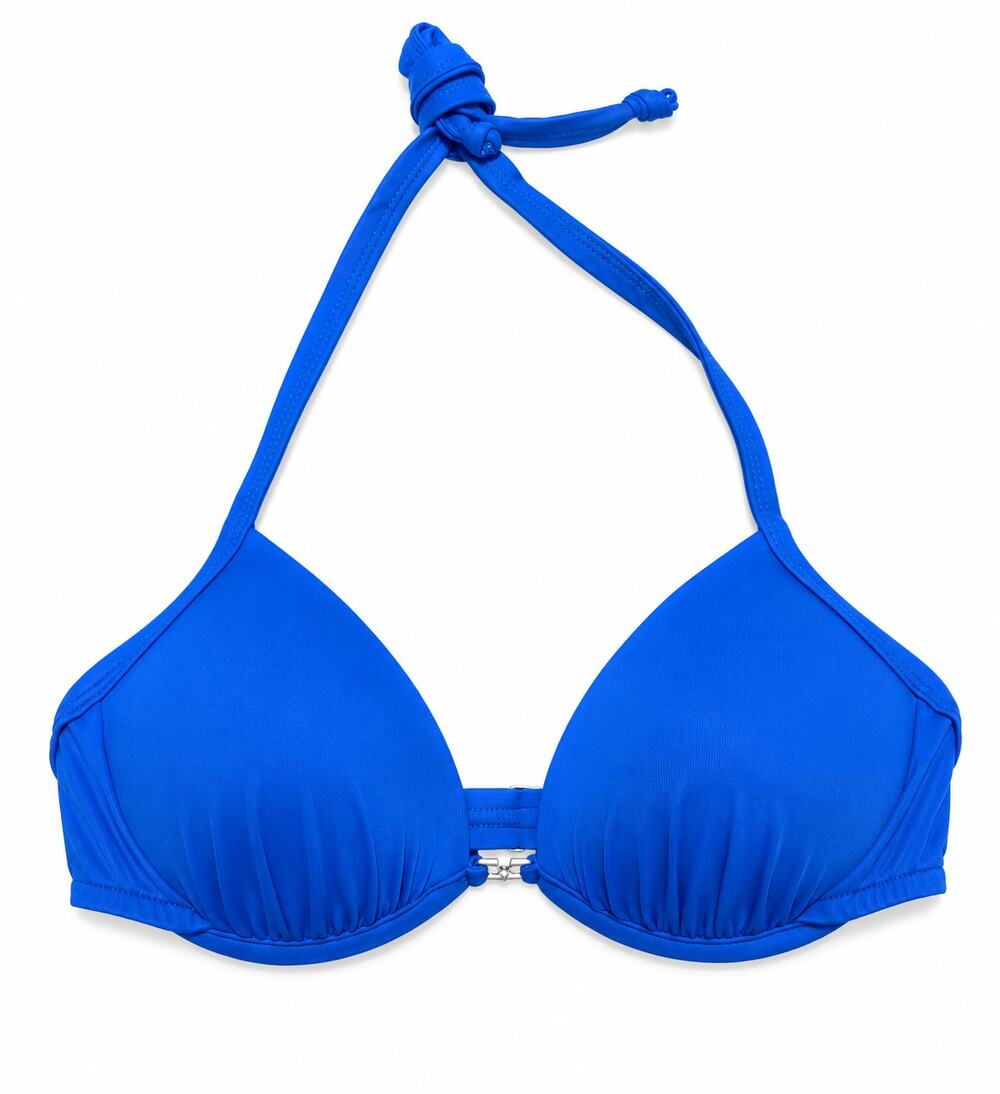 NWOT Venus Royal Blue Halter Push Up Bikini Top 32C/34B/36A